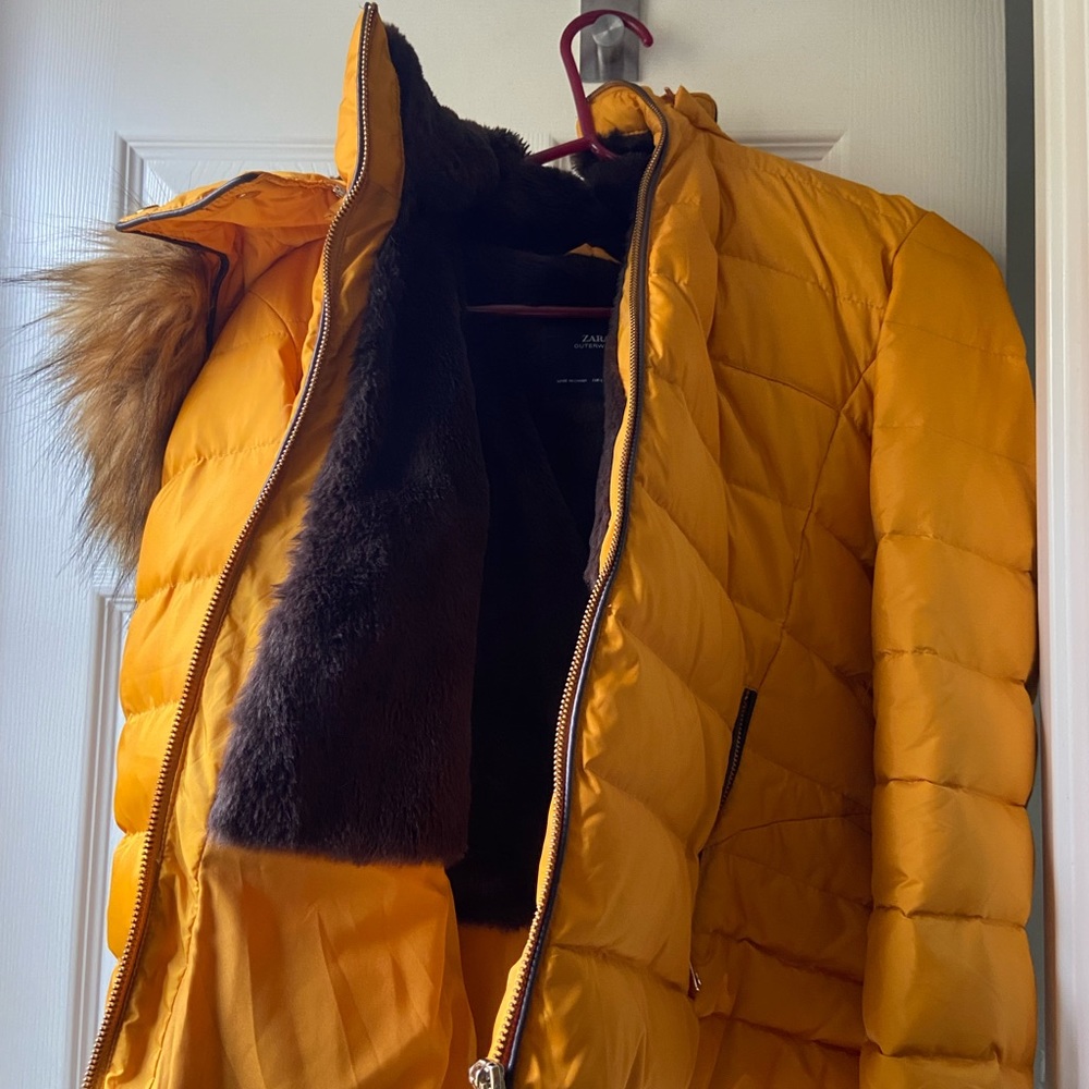 Zara jacket so warm and cute, I like oversized so it wasn’t a good fit for me